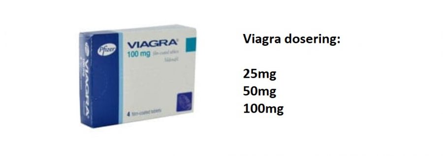 viagra dosering: 25mg, 50mg, 100mg